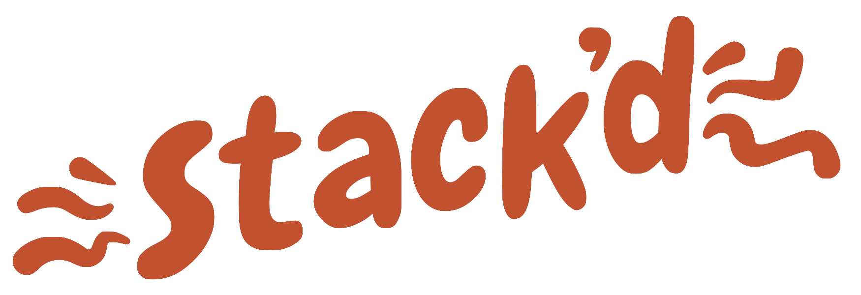 Stack'd white logo